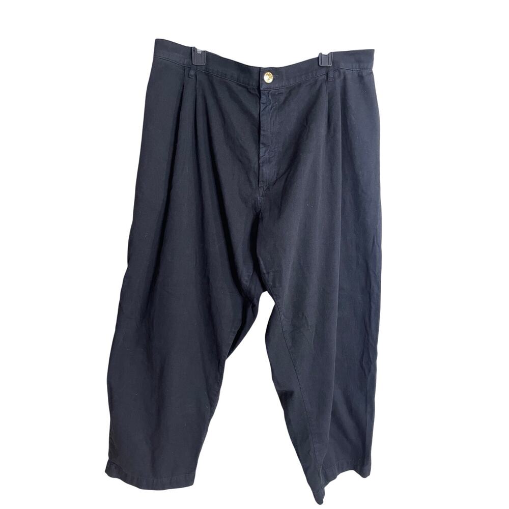 Big Bud Press Trousers Black Pleated Womans 1XL